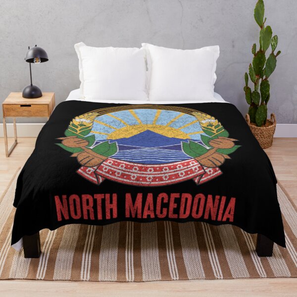 Item preview, Macedonian Pride T-ShirtNorth Macedonia _ Faded-Style Coat Of Arms designed and sold by KolochiBatud.