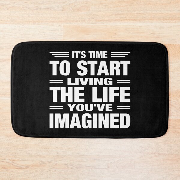 Item preview, It's Time To Start Living The Life You've Only Imagined Typography Life and Inspiration Quote in General Style designed and sold by Vasabi88.