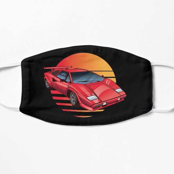 claasic lamborghini countach Mask for Sale by LewisJWards