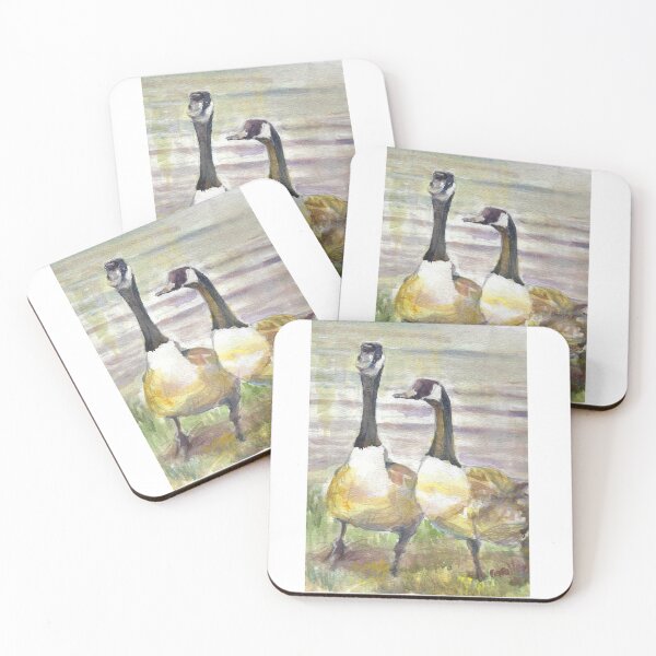 Item preview, Geese, A geese couple enjoying their environs designed and sold by Creation Art and Cards by Carol.