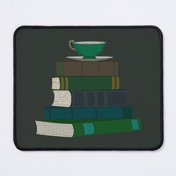 Item preview, Green Book Stack and Tea Cup designed and sold by MissBennett.