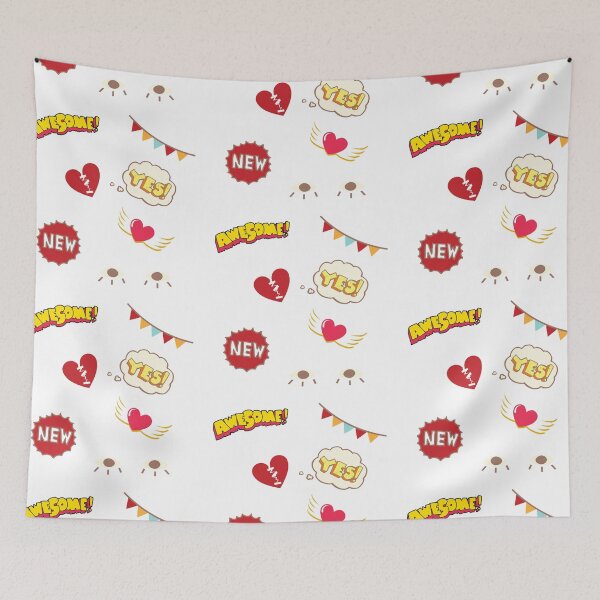 Item preview, red & yellow sticker pack designed and sold by bohemedesign.