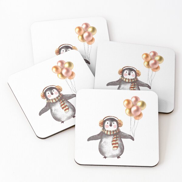 Item preview, Penguin with balloons designed and sold by fhodgson.