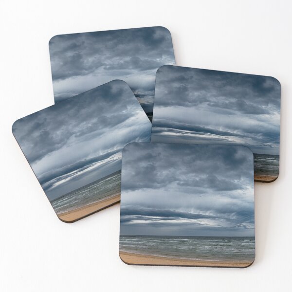 Item preview, Epic Menacing storm front rolling through Port Philip Bay approaching Frankston Beach designed and sold by James-Cole.