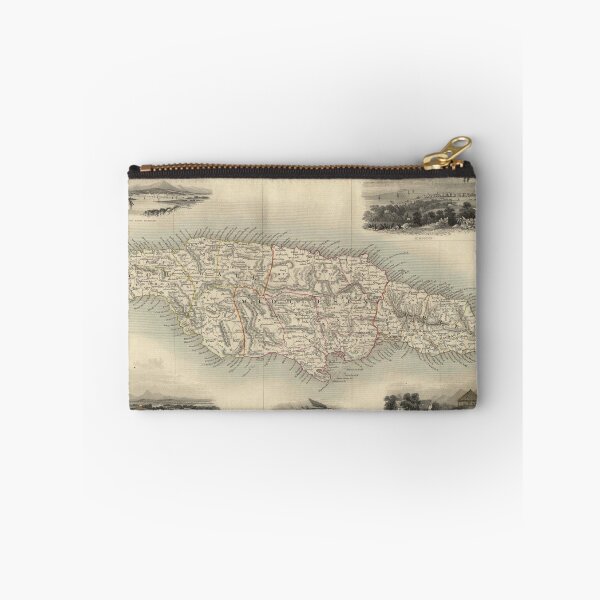 Item preview, Vintage Map of Jamaica (1851) designed and sold by BravuraMedia.