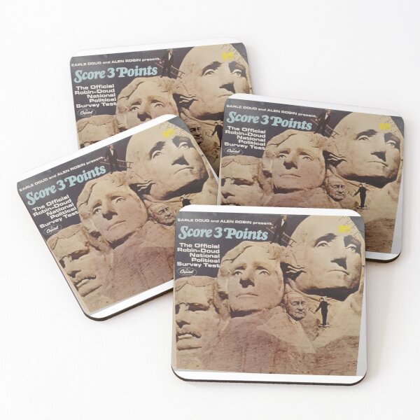 Item preview, Score 3 Points, Copy of 1966, Earle Doud, political, comedy, Mount Rushmore, LBJ, George Washington, Jefferson, Roosevelt designed and sold by Vintaged.