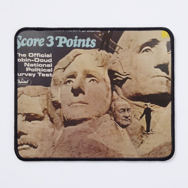 Item preview, Score 3 Points, Copy of 1966, Earle Doud, political, comedy, Mount Rushmore, LBJ, George Washington, Jefferson, Roosevelt designed and sold by Vintaged.