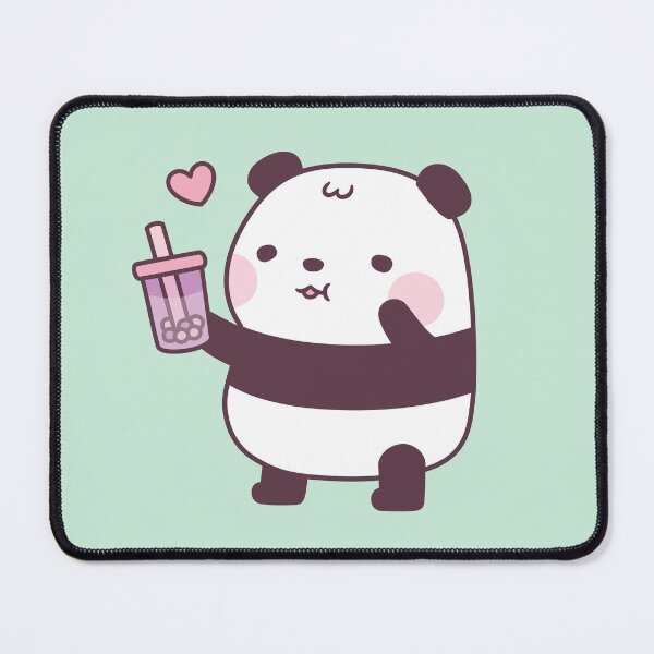 Item preview, Cute Panda Loves Taro Bubble Tea designed and sold by rustydoodle.