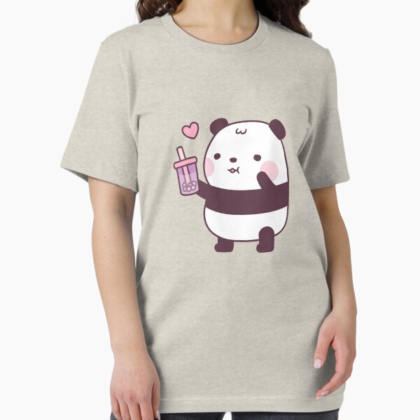Vista previa del artículo con la obra «A este lindo panda le encanta el té de burbujas de taro», diseñado y vendido por rustydoodle.