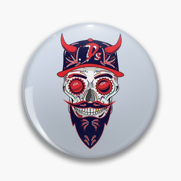 Item preview, AFL Melbourne Demons Sugar Skull      designed and sold by VulpiniSvg89.