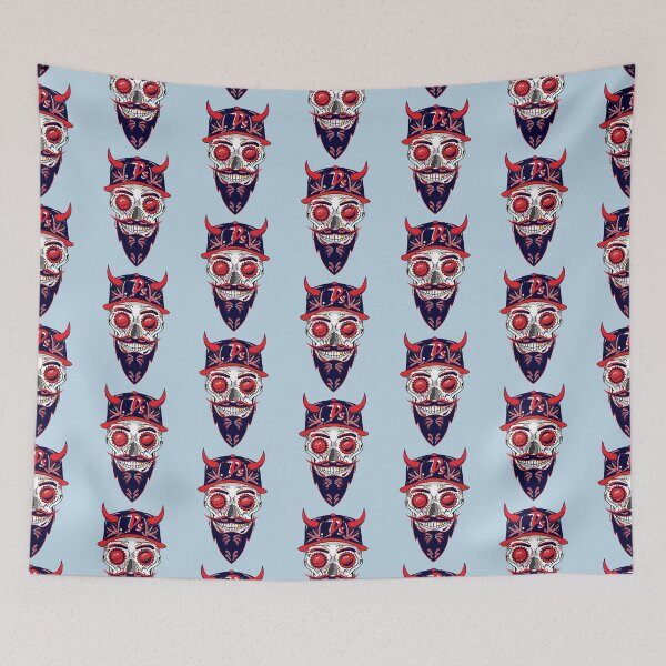 Item preview, AFL Melbourne Demons Sugar Skull      designed and sold by VulpiniSvg89.
