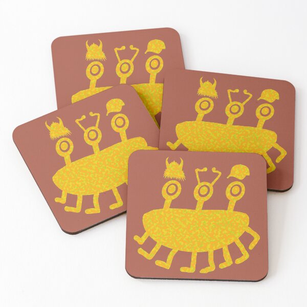 Item preview, Abstract Pattern Creature Yellow walking Shopping Calls designed and sold by AraljanFusion.