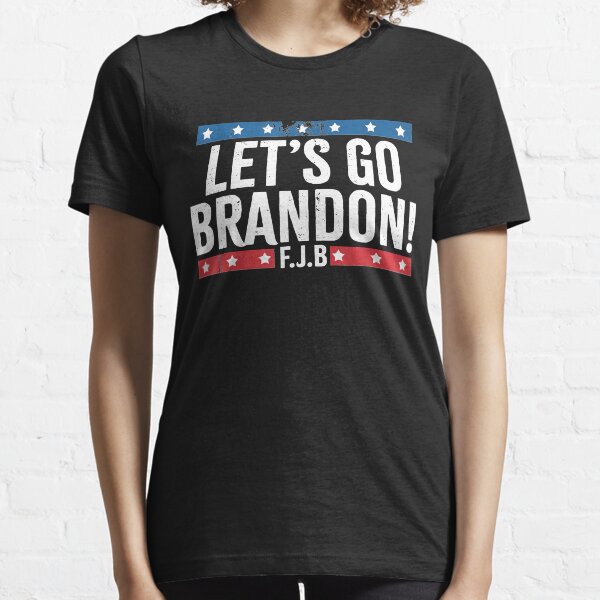 Lets Go Brandon Us Flag Colors Essential T-Shirt