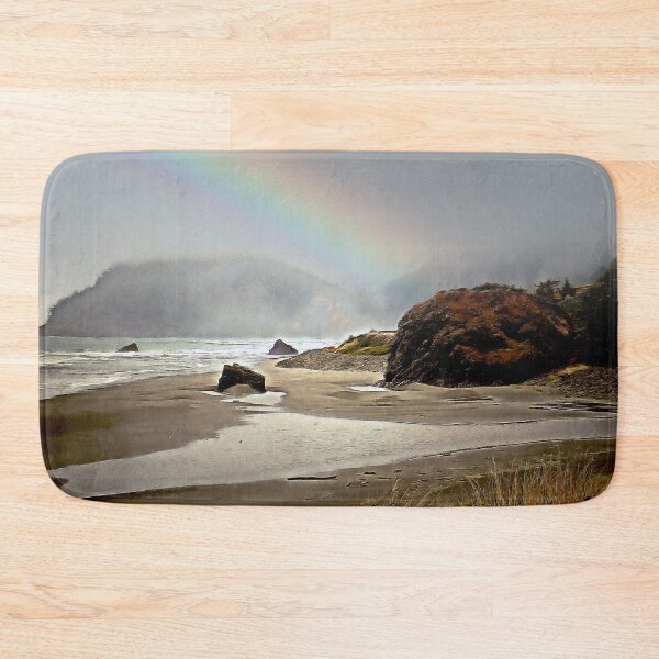 Item preview, Rainbow and  Fog on Pistil River in Oregon  designed and sold by SeaChangeDesign.