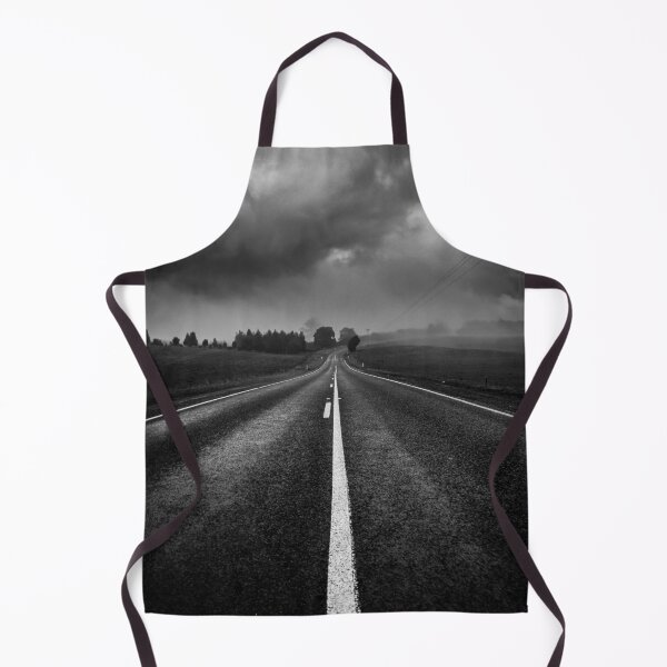Item preview, A lonely country road shrouded in mysterious moody clouds and mist in black and white designed and sold by James-Cole.