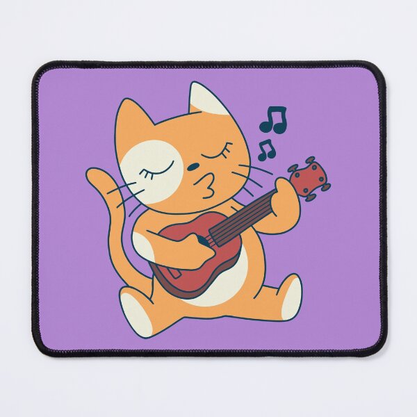 Item preview, Ukelele Cat designed and sold by Cute and Funny Animal Art Designs.
