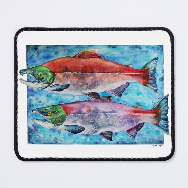 Item preview, Spawning Red Salmon designed and sold by AlaskaArtist.