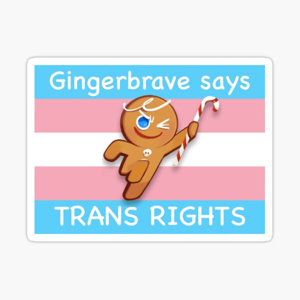 Gingerbrave Transgender Rights Sticker