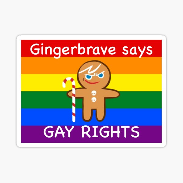 Gingerbrave Gay Rights Sticker