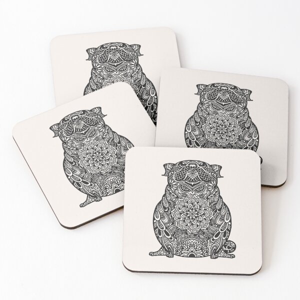 Item preview, Mandala Tattoo Pug designed and sold by Huebucket.