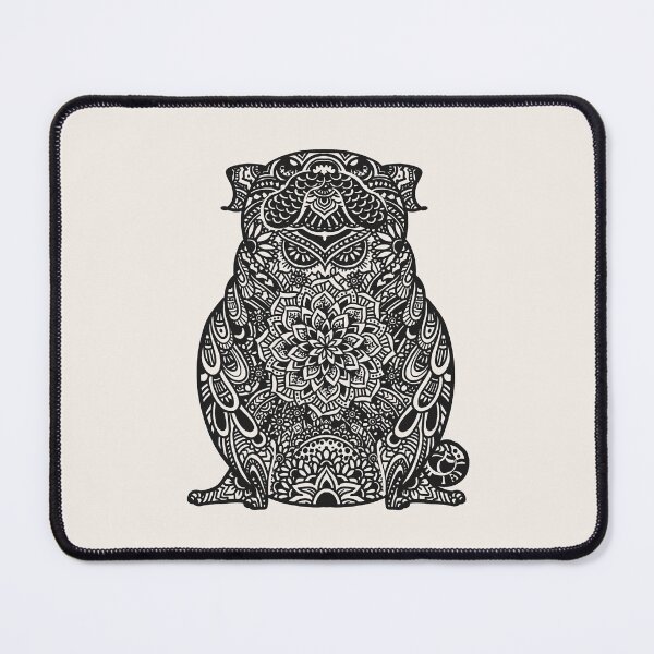 Item preview, Mandala Tattoo Pug designed and sold by Huebucket.