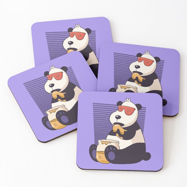 Item preview, Panda Eating Honey designed and sold by Cute and Funny Animal Art Designs.