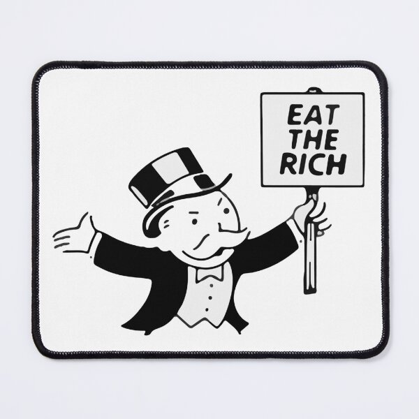 Item preview, eat the rich - monopoly style logo designed and sold by cameronbaba.