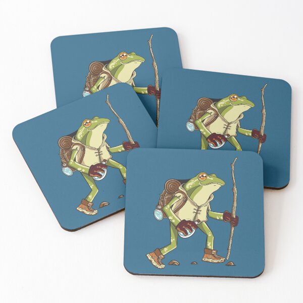 Item preview, Hiking Frog designed and sold by Cute and Funny Animal Art Designs.