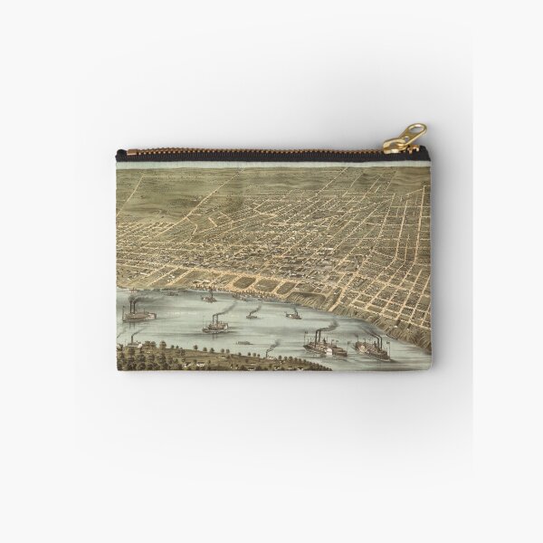 Item preview, Vintage Pictorial Map of Memphis Tennessee (1870)  designed and sold by BravuraMedia.