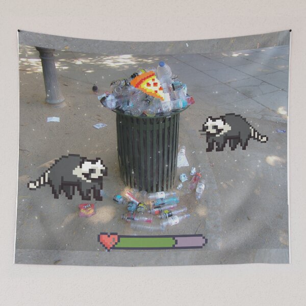 Item preview, Pixelated racoons  designed and sold by Anxatzi.