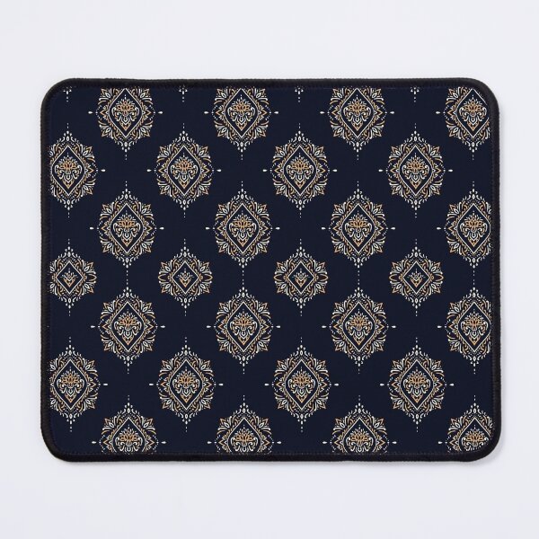 Item preview, Navy Floral Mandela designed and sold by Sleepygirl2010.