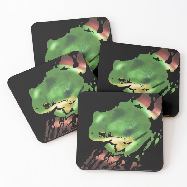 Item preview, Green frog relaxing designed and sold by Coffeemerc117.