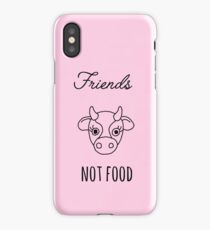 Friends not food - Vegan iPhone Case