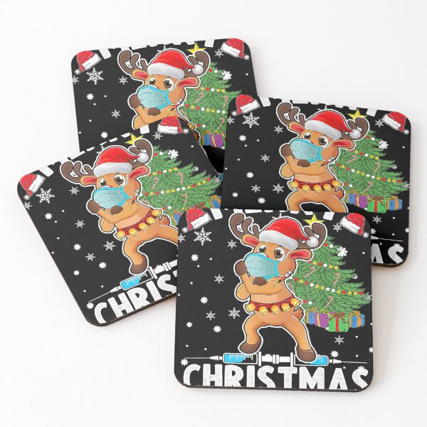 Item preview, Funny Christmas Reindeer Wearing Mask  designed and sold by DavidBenson47.
