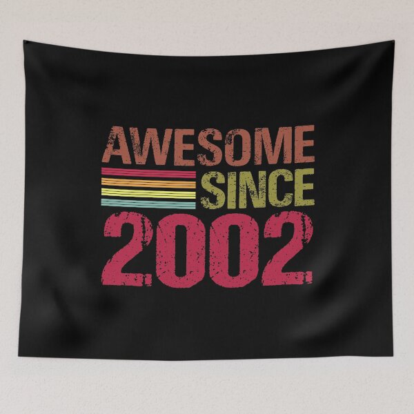 Item preview, Awesome Since 2002 Retro Vintage 19th Birthday Gift designed and sold by designbychow.