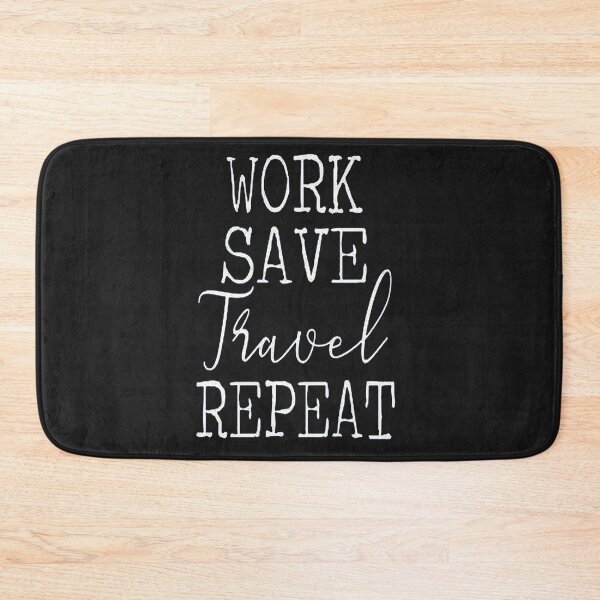 Item preview, Work Save Travel Repeat Adventure Shirt World Traveler Women designed and sold by zackybearz.