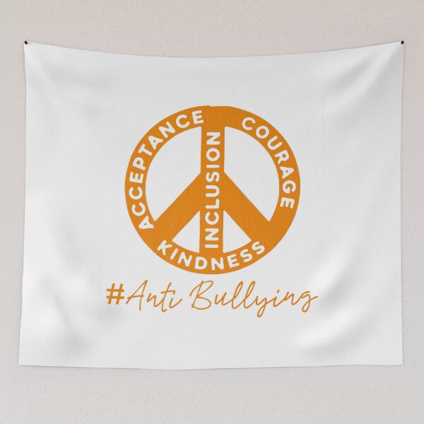 Item preview, Unity Day Orange Kids 2021 Anti Bullying Peace Sign designed and sold by MikkiVEvans.