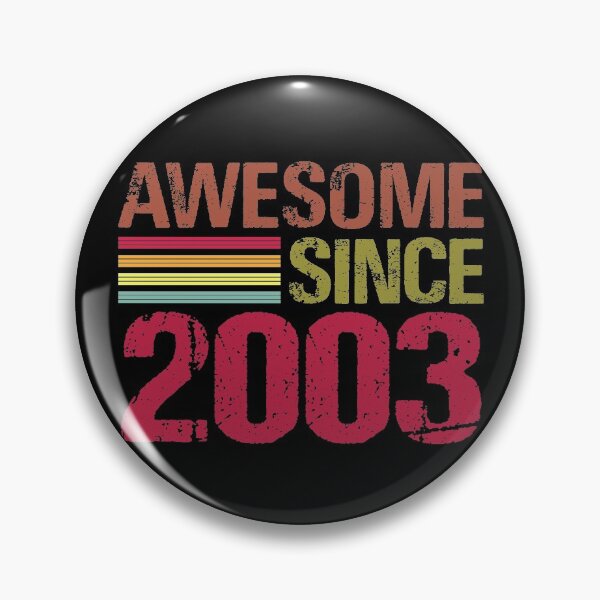 Item preview, Awesome Since 2003 Retro Vintage 18th Birthday Gift designed and sold by designbychow.