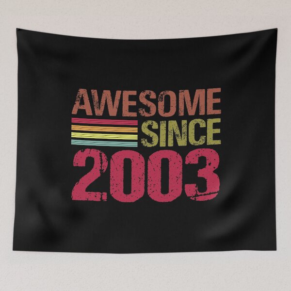 Item preview, Awesome Since 2003 Retro Vintage 18th Birthday Gift designed and sold by designbychow.