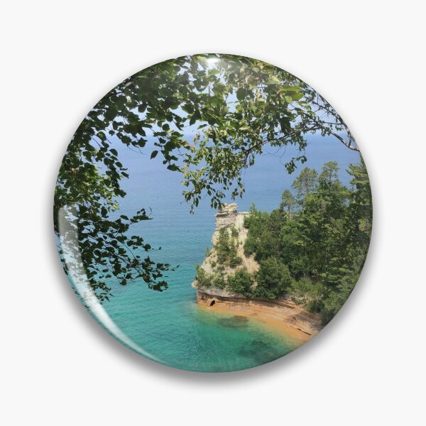 Item preview, Madeline Island Birches and Cliff (Lake Superior) designed and sold by marinakerekes.