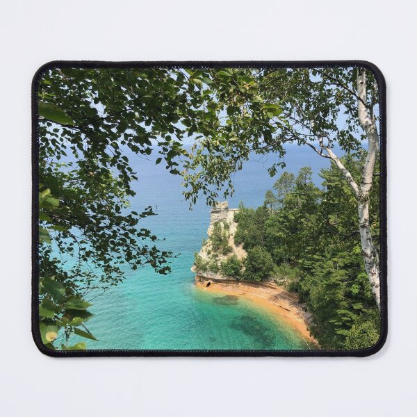 Item preview, Madeline Island Birches and Cliff (Lake Superior) designed and sold by marinakerekes.
