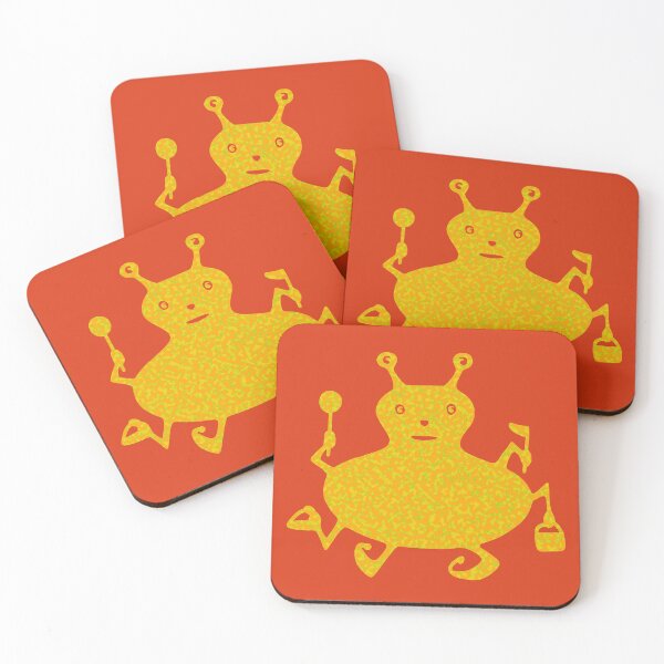 Item preview, Abstract Pattern Creature Yellow Delight Shopping Calls designed and sold by AraljanFusion.