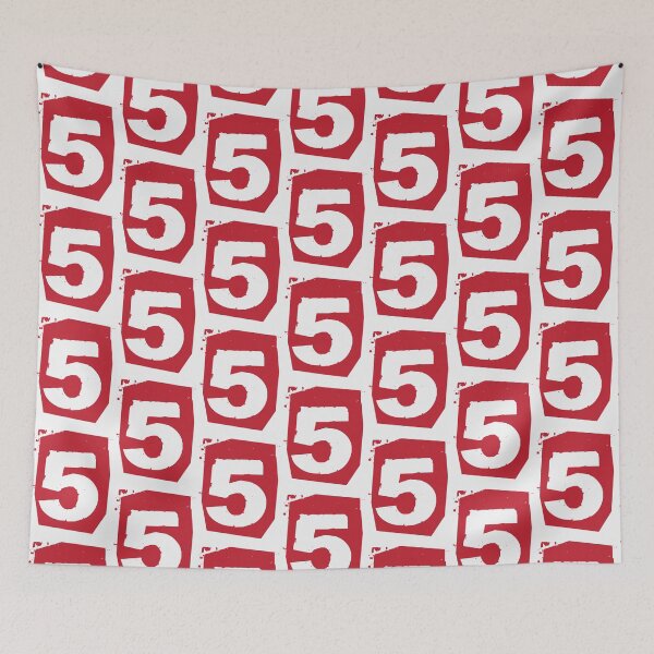 Item preview, Large Red Maroon Number 5 Five| Perfect Gift|Maroon 5|Perfect Gift For you and friends designed and sold by kricaro.