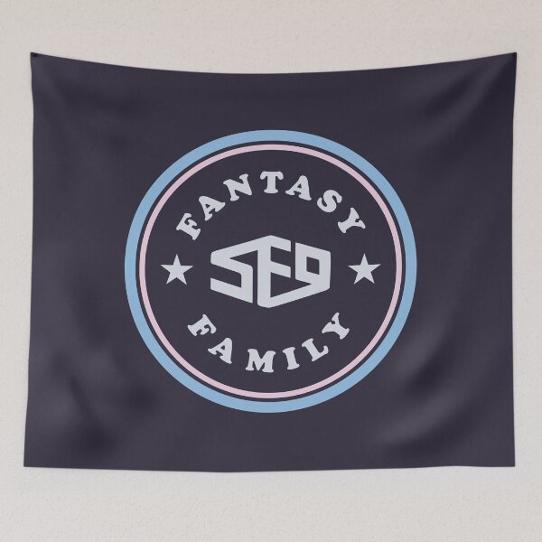 Item preview, SF9 fantasy family logo typography dark designed and sold by Morcawork.