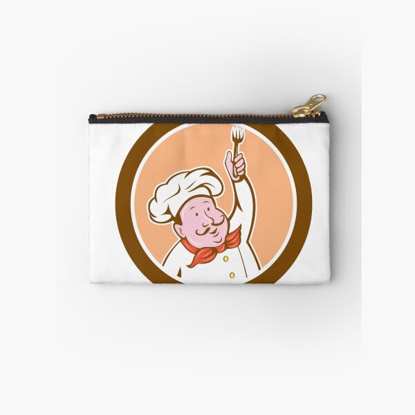 Item preview, Chef Cook Holding Fork Cartoon designed and sold by patrimonio.