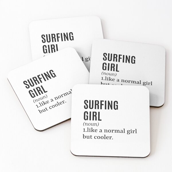 Item preview, Surfing Girl - Surfer Funny Quote designed and sold by MountainD.