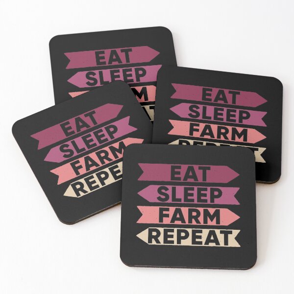 Item preview, Eat Sleep Farm Repeat designed and sold by FridPix.