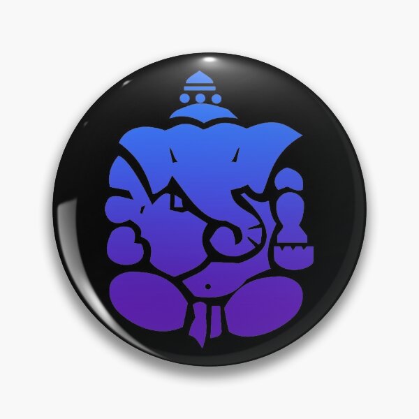 Item preview, Blue Abstract Lord Ganesha Meditating designed and sold by MOP-tees.