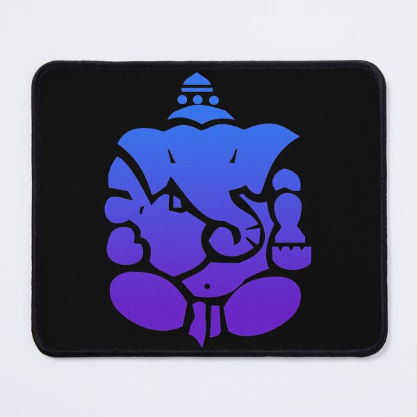 Item preview, Blue Abstract Lord Ganesha Meditating designed and sold by MOP-tees.