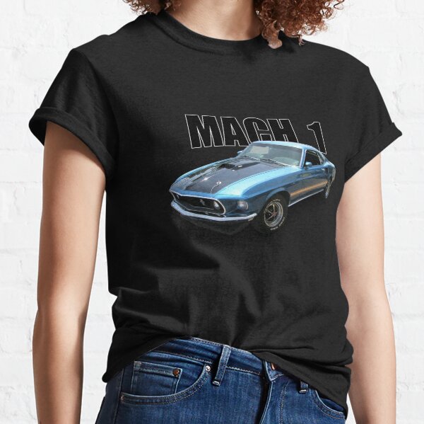 Item preview, 1969 Ford Mustang Mach 1 gorgeous blue designed and sold by DaddyOTees.
